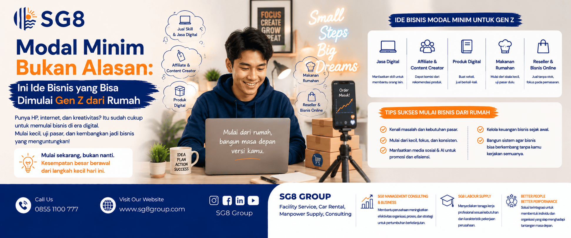 Modal Minim Bukan Alasan: Ini Ide Bisnis yang Bisa Dimulai Gen Z dari Rumah